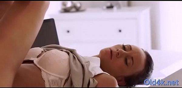 Playful bimbo banged well